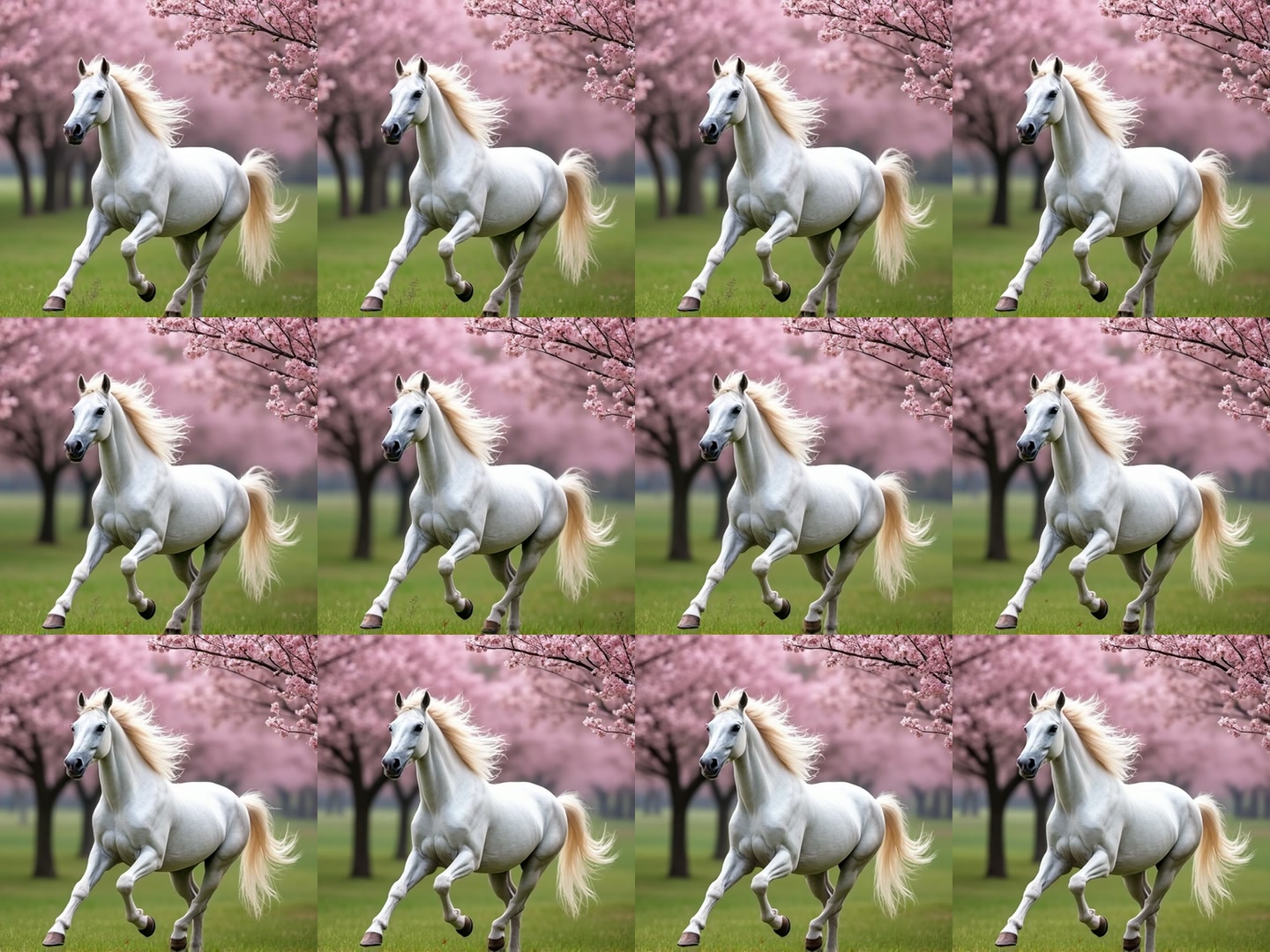 Contact sheet from the Stallion latent sphere